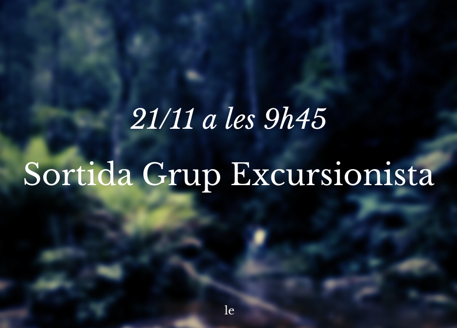 sortida grup excursionista